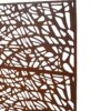 Outdoor & Indoor Privacy Screen Metal Privacy Screen, Freestanding Decorative Privacy Screen For Deck Balcony Patio - Rust Red - Image 10
