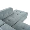 Modular Combination Living Room Sofa Set, Modern Minimalist Sofa, Living Room Upholstered Sofa Bed, Bedroom, 2 Pieces Computer Free Combination, L - Shaped - Light Gray - Image 22