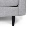 Jenny - Contemporary Tufted Fabric 3 Seater Sofa - Beige - Image 9