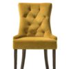 Farren - Velvet Side Chair (Set of 2) - Espresso / Yellow - Image 2