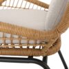 Outdoor Wicker Club Chair With Cushions (Set of 2) - Light Brown - Image 14