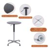 Movable Adjustable Bar Table Pub Table 360 Swivel Counter Bar Height Aluminum Star Base Movable For Stand Desk Bistro Table Dining Room Home Kitchen Table - Black - Image 6