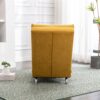 Ergonomic Linen Massage Chaise Lounge With Remote Control - Color, 5 Modes For Office, Living Room, Bedroom - Mustard - Image 9