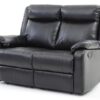 Sleek Contemporary Love Seat - Black - Image 4