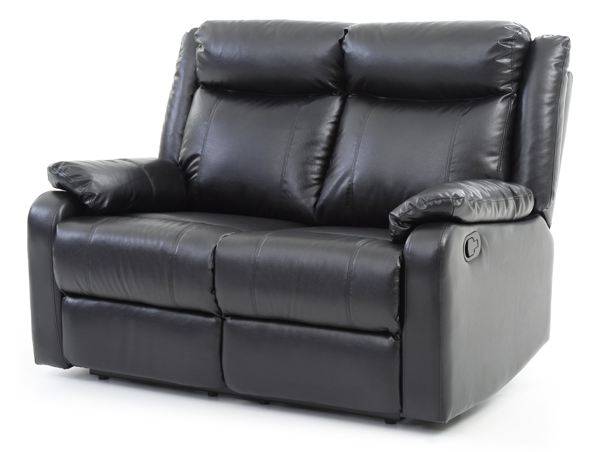Sleek Contemporary Love Seat - Black - Image 4