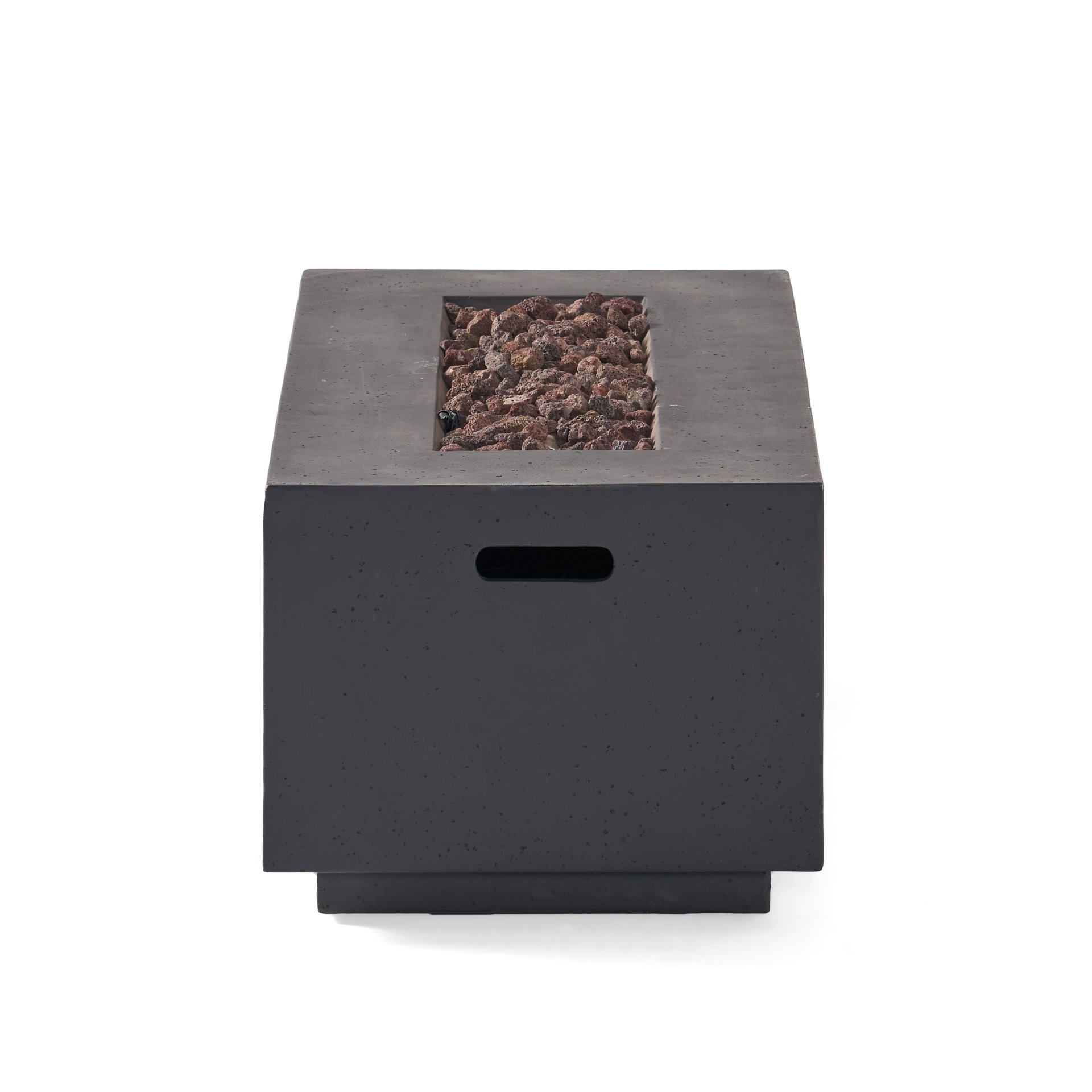 Contemporary Outdoor 40, 000 Btu Propane Fire Pit - Dark Gray - Image 11