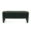 Elegant Long Shaped Storage Ottoman Bench, Boucle Material, Simple And Grand Design - Dark Green - Image 5