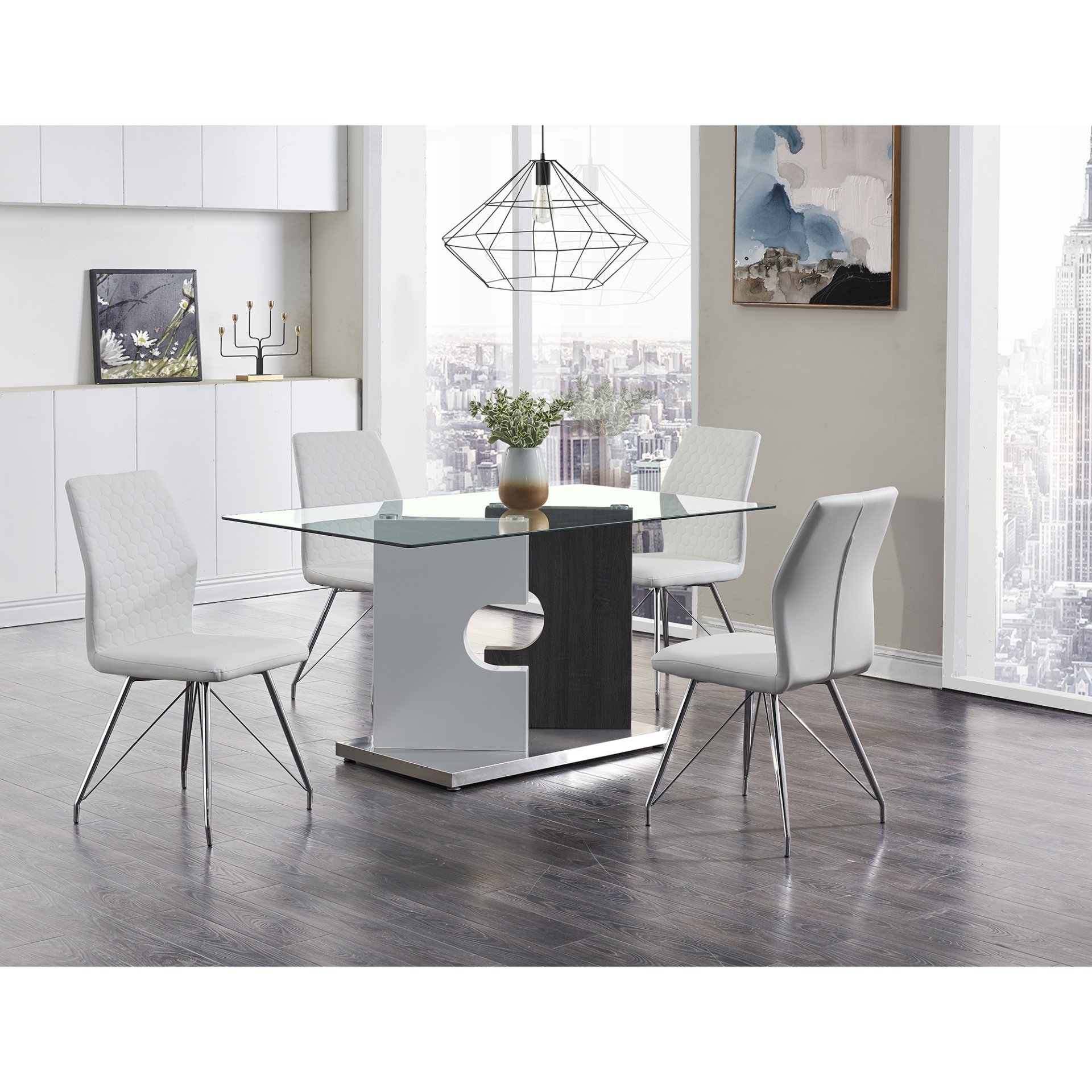 Iris - Dining Table - Gray - Image 9
