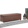 Avalon - Storage Ottoman Bench - Distressed Umber Brown - Image 9