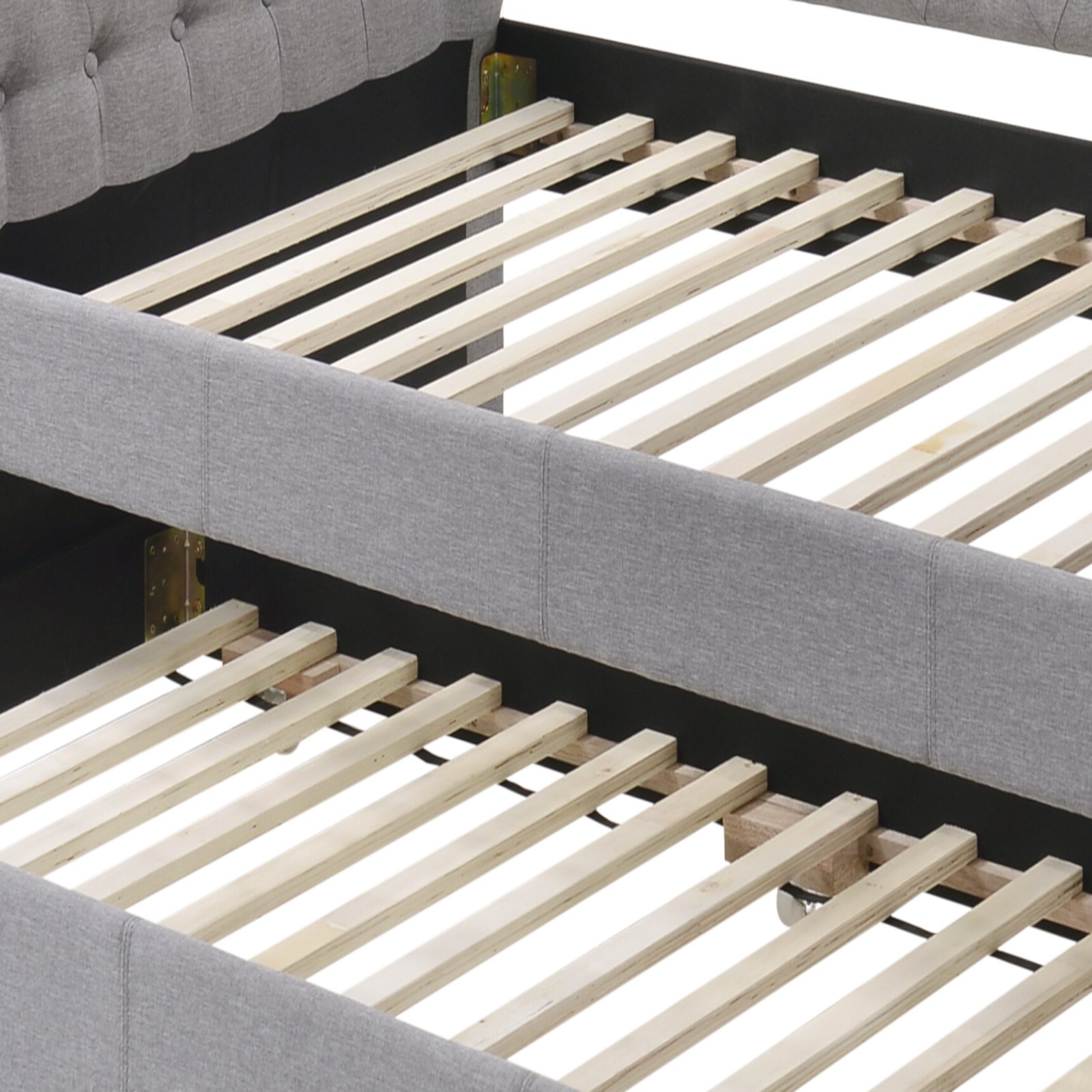 Justice - Twin Daybed With Trundle - Smoke Gray - Image 3