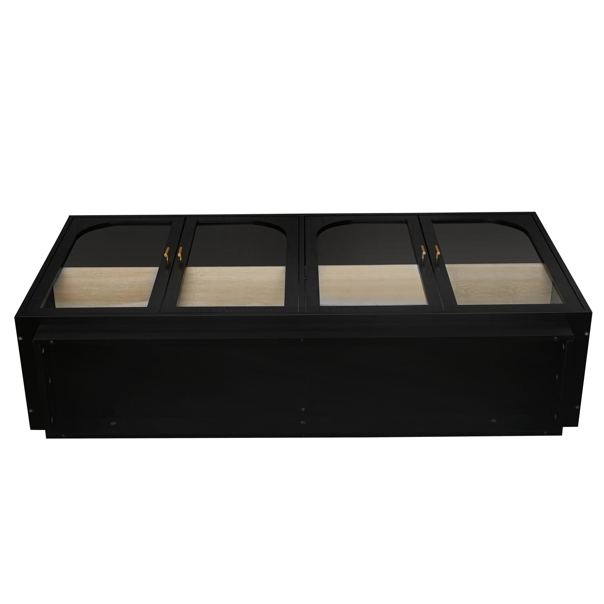 Storage Cabinet With Door For Living Room, Dining Room - Black - Image 10