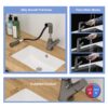 Pull Down Bathroom Sink Faucet With 3 Water Modes And Stainless Steel Construction - Gunmetal Black - Image 6
