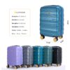Carry On Luggage Airline Approved Carry On Suitcase With Tsa Approved Carry On Luggage With Wheels Carry On Bag Hard Shell Suitcases - Blue - Image 3