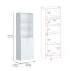 Levan - 3 Piece Living Room Set With 3 Bookcases, Spacious And Elegant Design - White - Image 3