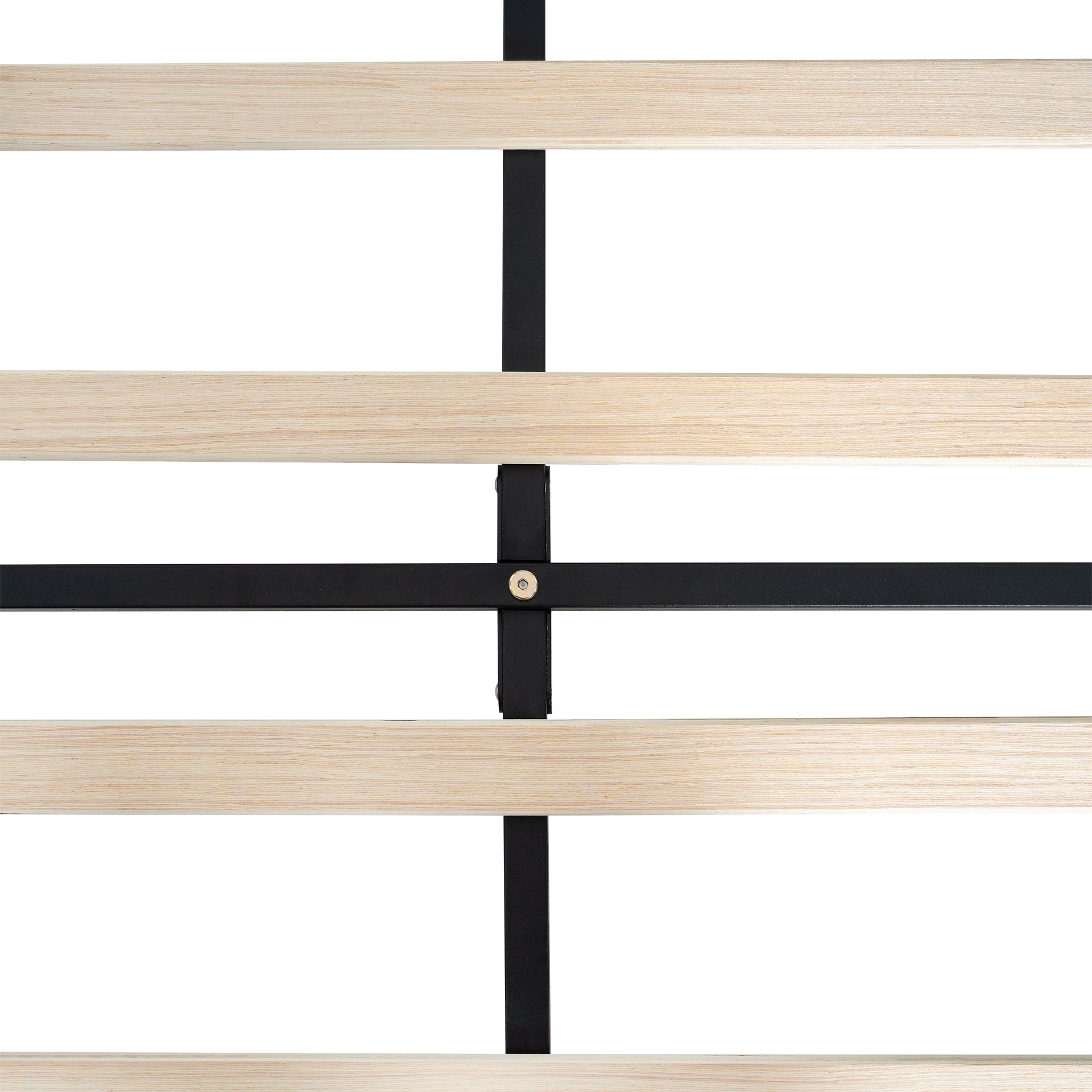 Modern Twin Size Upholstered Platform Bed Frame With Button Tufted Linen Fabric Headboard - Light Gray - Image 9