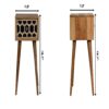 Inlay - Mini Bone Bedside Table - Brown Oak - Image 22