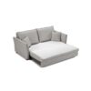 Oren - Chenille Sleeper Sectional Sofa With Storage 2 Toss Pillows - Gray - Image 3