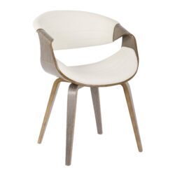 Symphony - Mid-Century Modern Dining / Chair - Light Gray / White