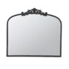 Classic Design Large Arch Mirror And Baroque Inspired Frame For Living Room Bathrrom Enterway Console - Black - Image 2
