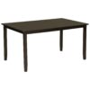 6 Piece Kitchen Dining Table Set Wooden Rectangular Dining Table, 4 Chairs And Bench Family Furniture - Espresso - Image 13