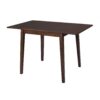 3 Piece Kitchen Dining Set With Drop Leaf Dining Table And 2 Dining Upholstered Chairs, Dining Room Set For Small Places - Brown - Image 21