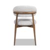 Locke - Modern Upholstered Dining Chair With Frame - Salt / Pepper - Image 4