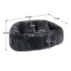 High Back Durable Comfort Bean Bag Sofa Couch For Adults And Kids - Black - Image 3