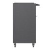 Sturdy Metal Tool Storage Cabinet With Wheels Durable Garage, Office & Home Organizer Steel - White - Image 17