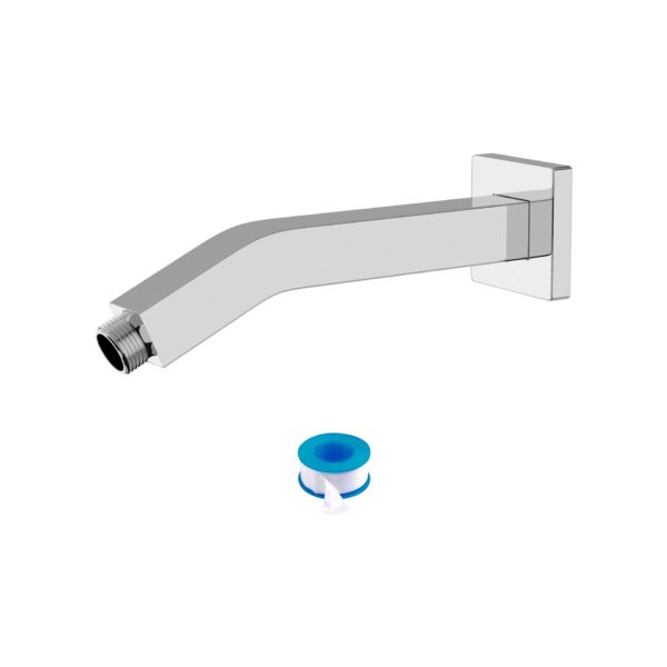 Elegant 6" Shower Arm With Flange, Stainless Steel Construction For Rain Shower Heads - Chrome