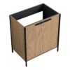 Contemporary Freestanding Bathroom Vanity & Adjustable Shelves - Light Coffee - Image 4
