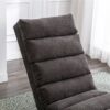 Ergonomic Linen Massage Chaise Lounge With Remote Control, Electric Massage Lounger With 5 Modes - Dark Gray - Image 9