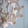 6 Light Chandelier, Hanging Light Fixture With Adjustable Chain For Kitchen, Bulb Not Included - White - Image 7
