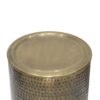 Corbin - Metal Side Table - Hammered Antique Gold - Image 3