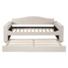 Twin Size Upholstered Daybed With Storage Armrests, Trundle And Latest Integrated Bluetooth Audio System - Beige - Image 2