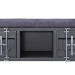 Cargo - Bench With Storage - Gray / Gunmetal