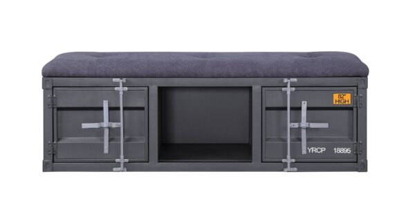 Cargo - Bench With Storage - Gray / Gunmetal