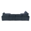 Modern Modular Cloud Sofa Bed, 6 Seat Chenille Sectional Couch Set With Ottoman, Free Combination, Convertible U Shaped Sleeper Sofa - Dark Blue - Image 8