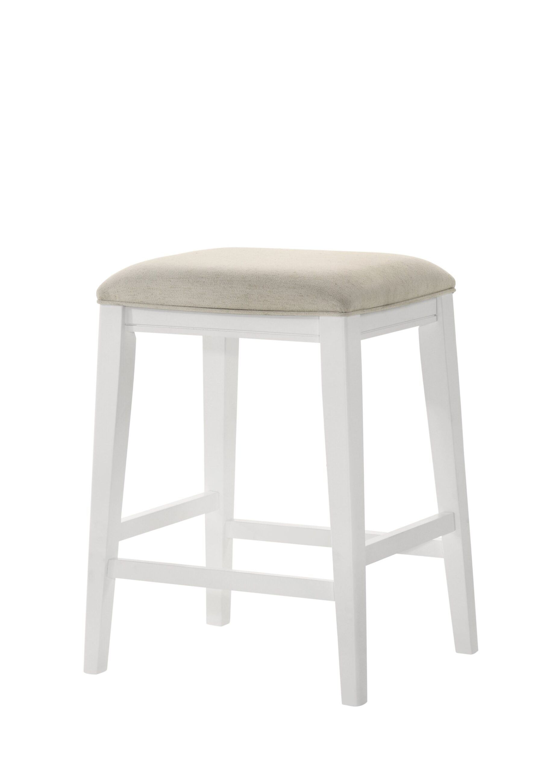 Sasha - Counter Height Stool With Upholstered Seat - White - Image 2