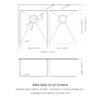 Double Bowl Drop In Kitchen Sink 33" X 22" With 16 Gauge Stainless Steel And 2 10" Deep Basins - Gunmetal Black - Image 3