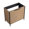 Contemporary Freestanding Bathroom Vanity With Adjustable Shelves - Light Coffee - Image 4