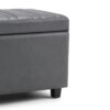 Darcy - Storage Ottoman Bench - Stone Gray - Image 7