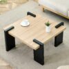Coffee Table, Suitable For Modern Minimalist Living Rooms And Leisure Areas - Natural Wood - Image 2