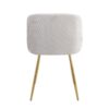 Fran - Pleated Waves Contemporary Chair (Set of 2) - Gold / Pleated Silver Waves - Image 5