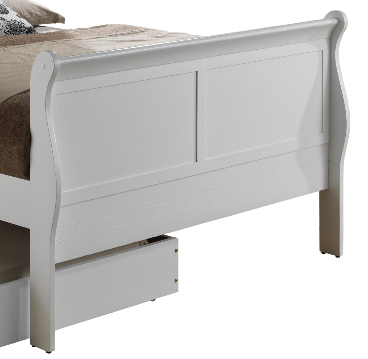 Full Trundle Bed Charming - Classic White - Image 4