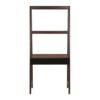 Ladder Desk, Ladder Style Display Shelf - Natural Wood / Brown - Image 2