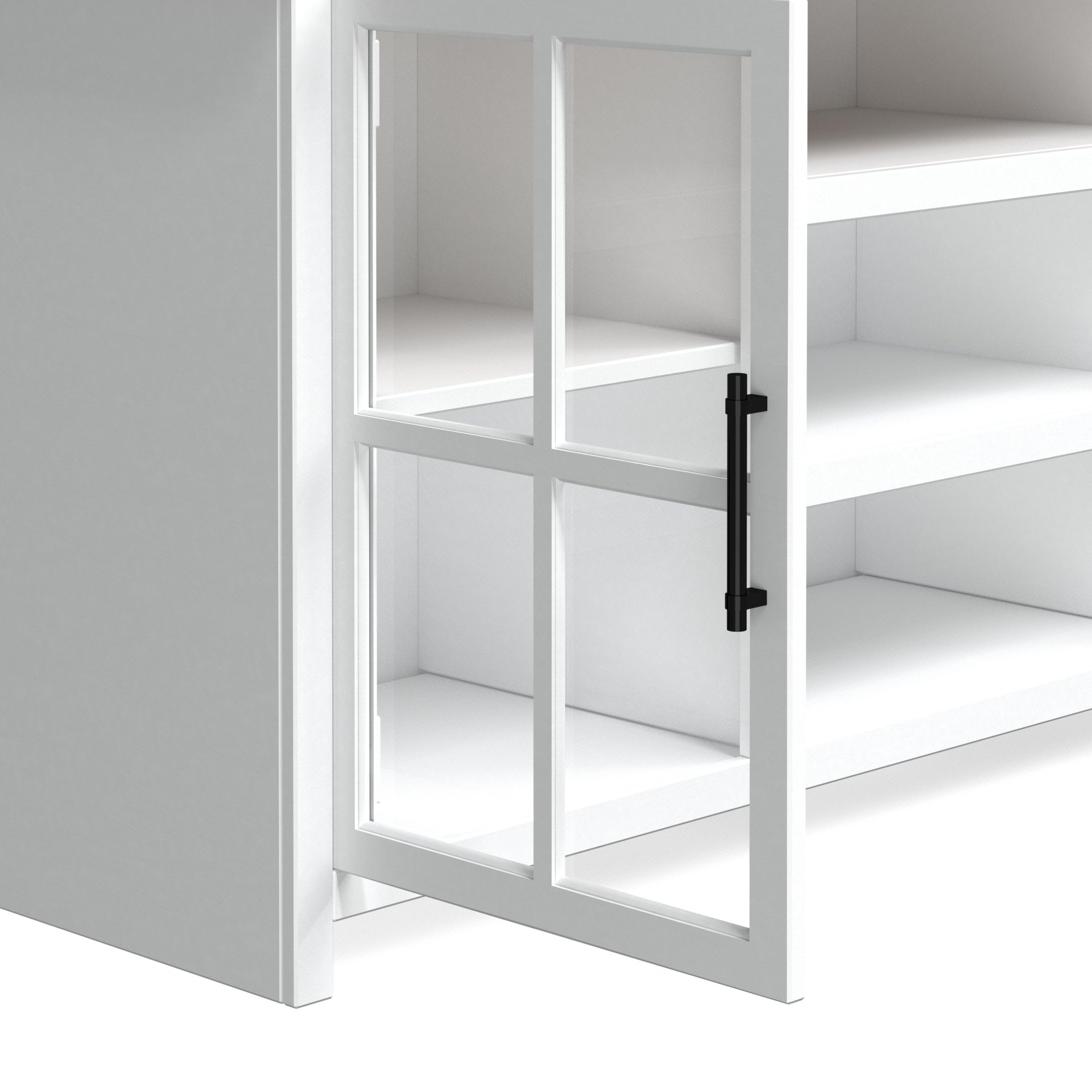 Hampton - TV Stand Console For TVs Up To 80" - Jasmine Whitewash / Barnwood - Image 11