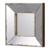 Distressed Square Accent Mirror, Wall Mirror For Living Room, Entryway, Office, Bedroom, Hallway - Silver - Image 3