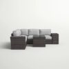 4 Seat Patio Furniture Set With Cushions, All Weather - Gray Mix - Image 7