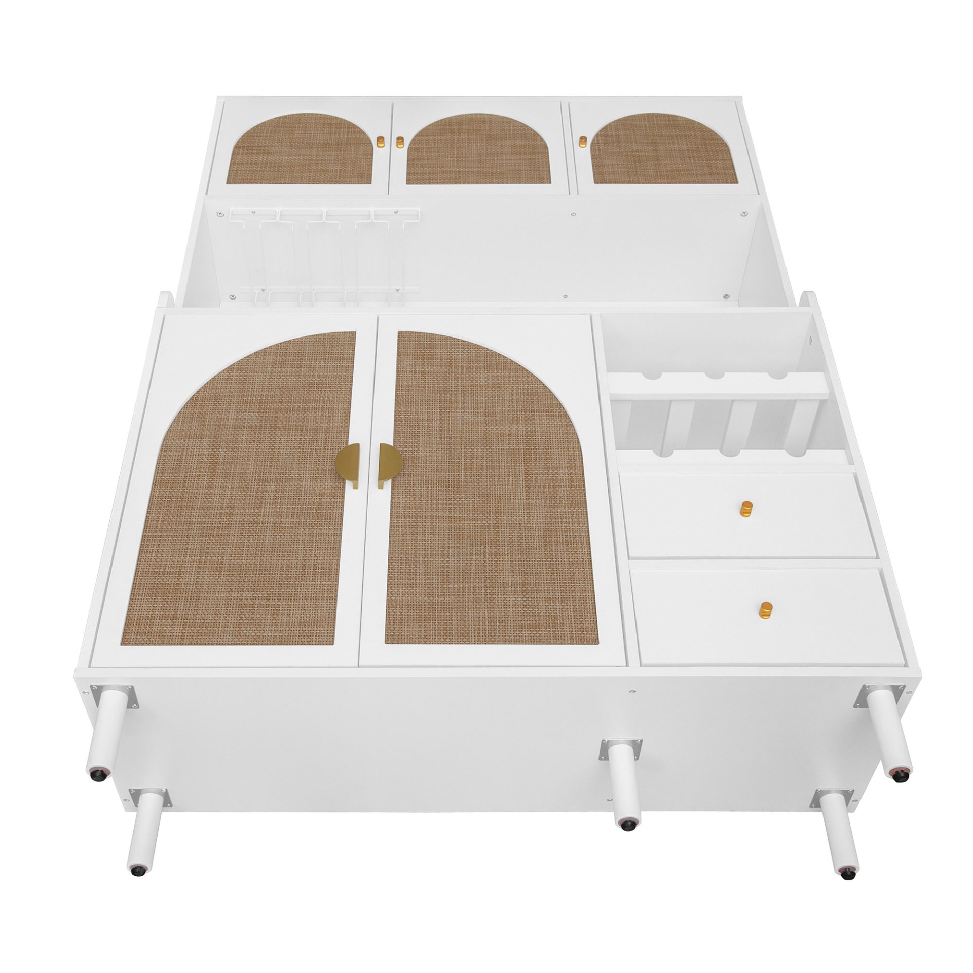 Modern Accent Storage Cabinet For Living Room, Bedroom, Dining Room, Or Study - White - Image 13