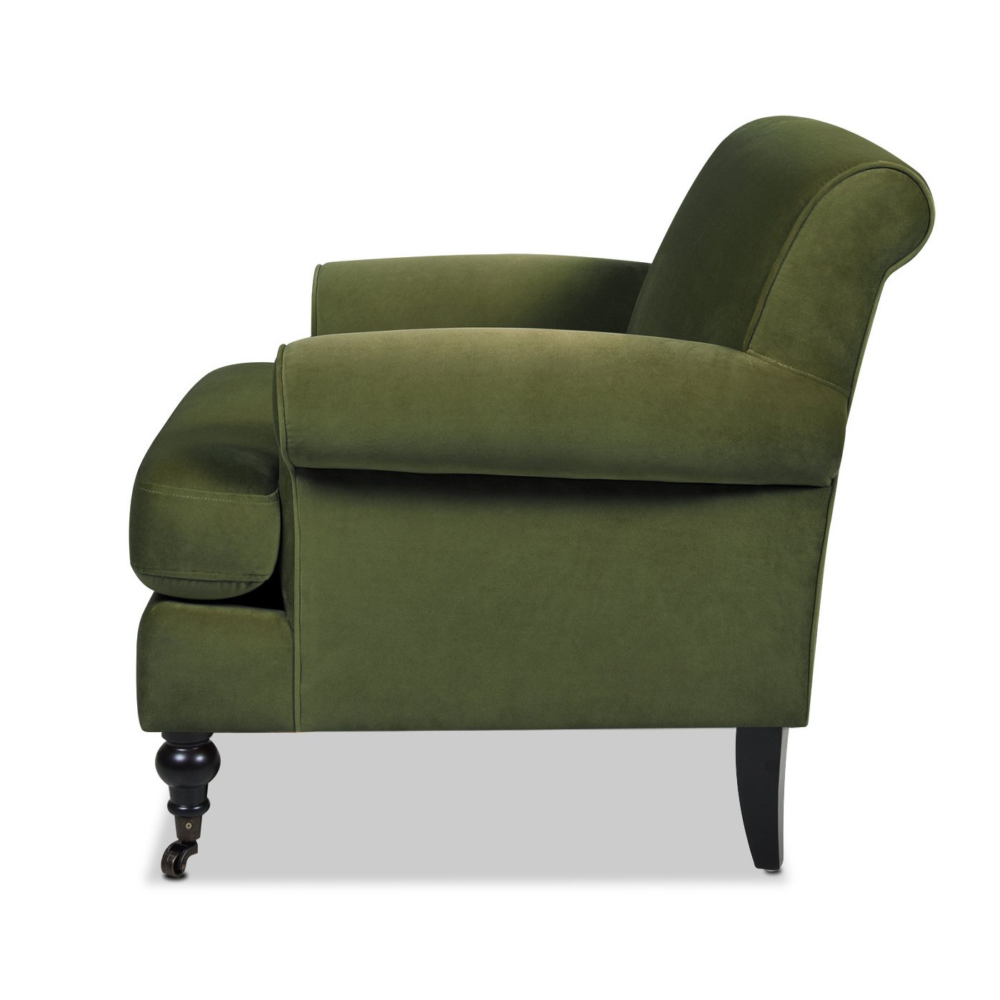 Alana Lawson - Accent Arm Chair Casters - Olive Green - Image 10